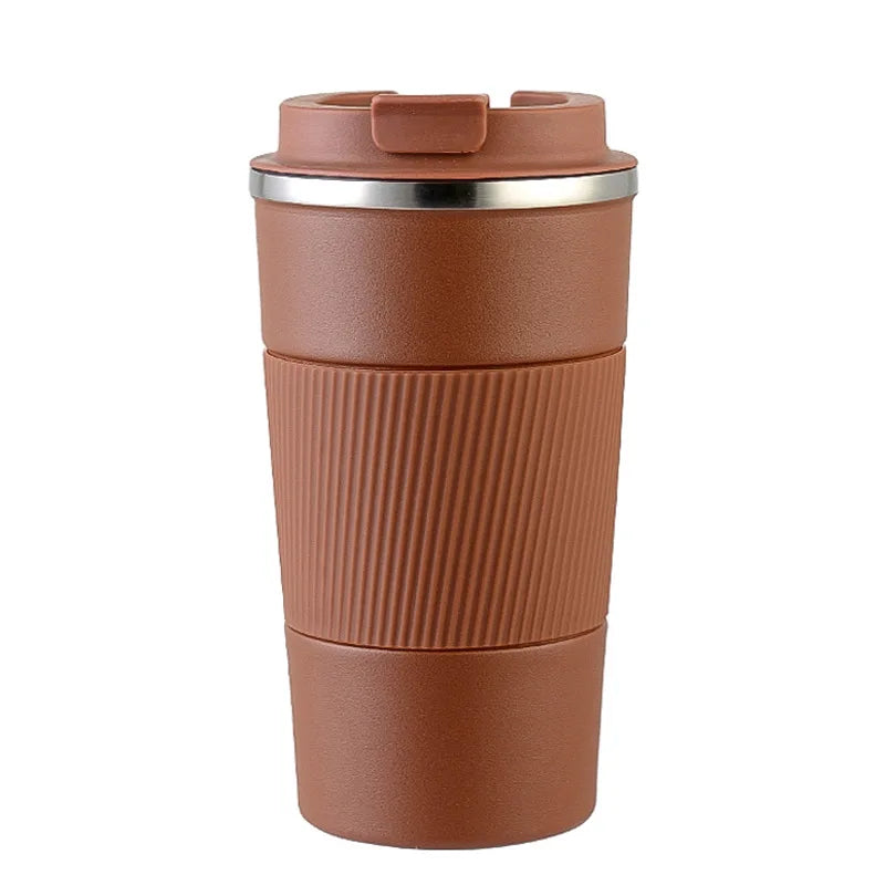 Termo de café para coche: acero inoxidable de doble pared.