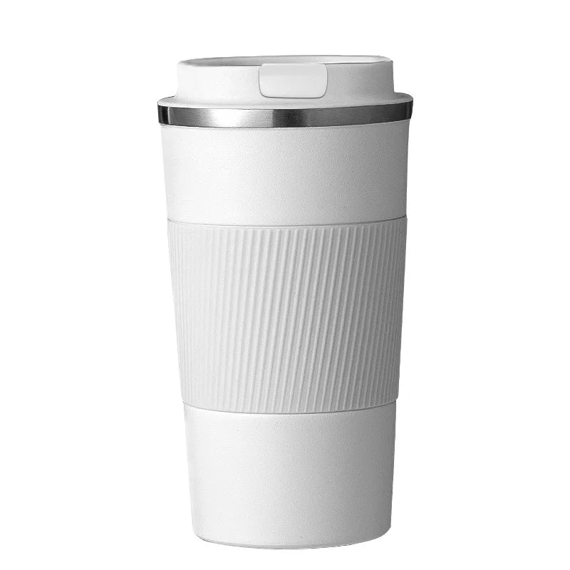 Termo de café para coche: acero inoxidable de doble pared.