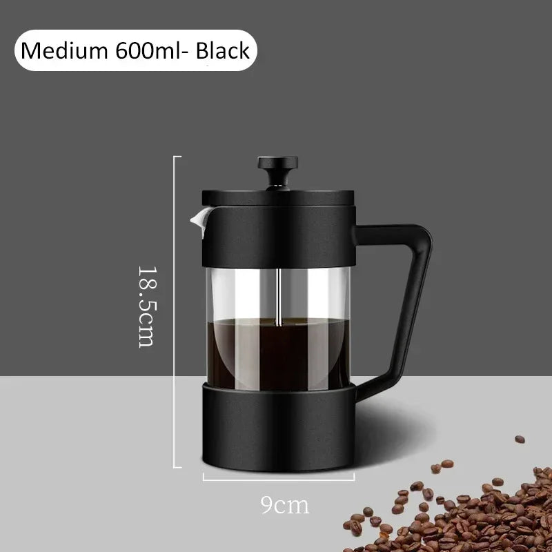 Cafetera francesa de 600 ml: la magia del café en un vaso