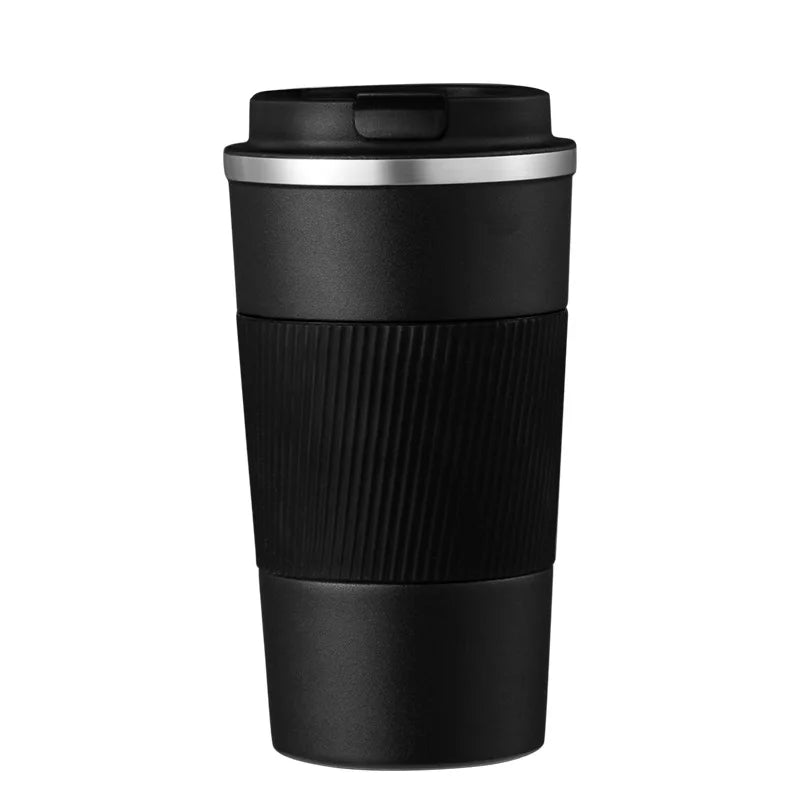 Termo de café para coche: acero inoxidable de doble pared.