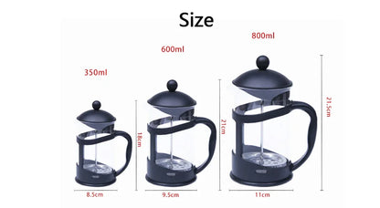Cafetera de prensa francesa de vidrio: perfecta para el hogar